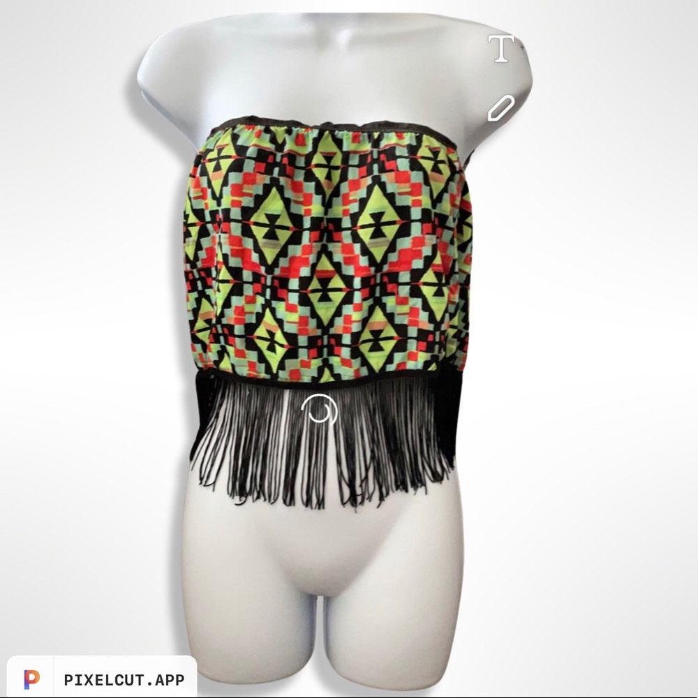 Fringe festival crop top
